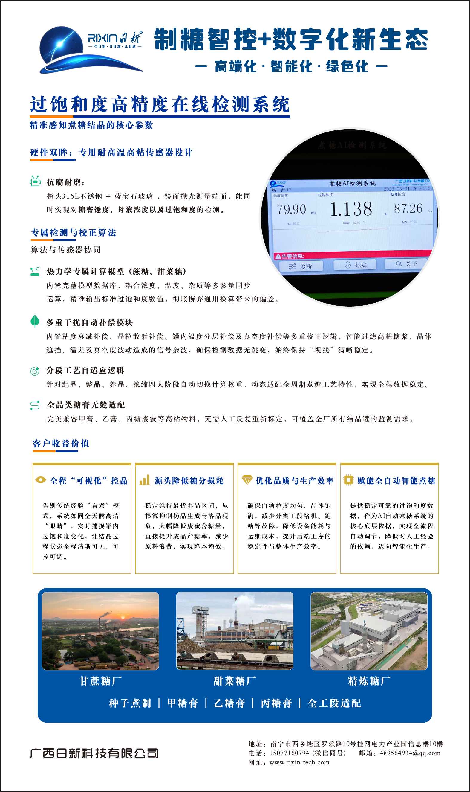 过饱和度高精度在线检测系统