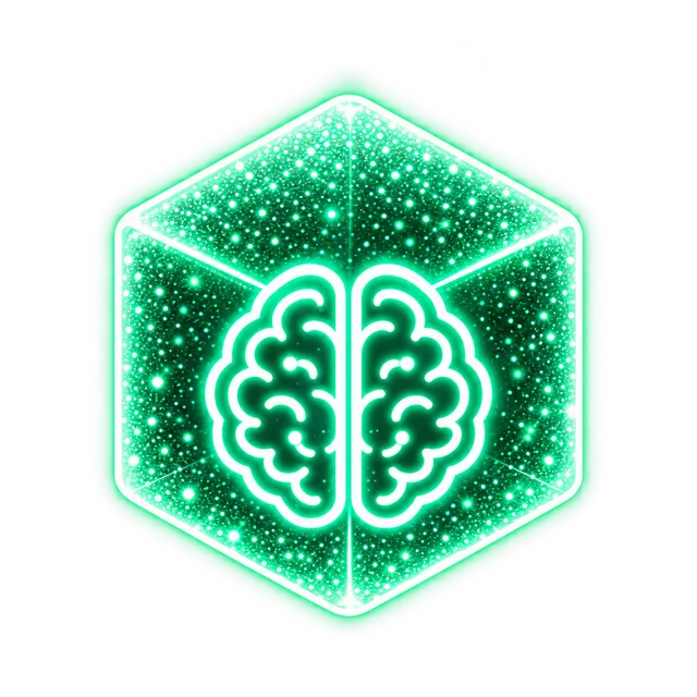 发光的 SugarBrain 脑立方