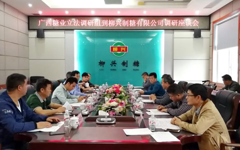 广西自治区调研组到糖企进行广西糖业立法调研