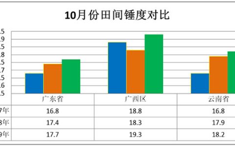 2019/20榨季我国甘蔗生产情况10月份监测分析