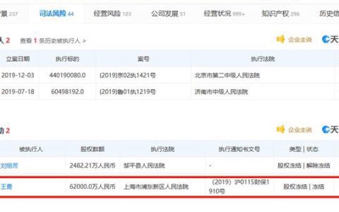 淀粉糖厂家西王集团董事长全部股权6.2亿被冻结