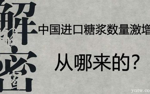 秘辛！解密：中国成倍激增的进口糖浆是从哪来的？
