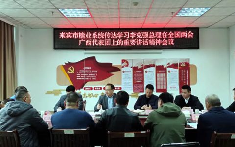 总理关心蔗糖业 广西来宾市糖业系统召开会议传达学习