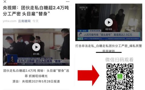 央视频：团伙走私白糖2.4万吨 头目雇替身 梳理上百万条微信记录锁定