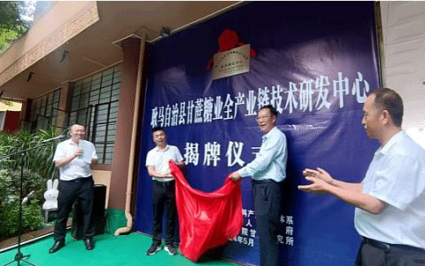 耿马自治县甘蔗糖业全产业链技术研发中心揭牌成立