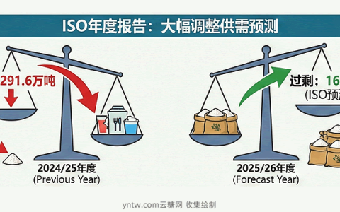 国际糖业组织ISO发布2025/26年度报告：全球糖市将转为过剩 供给前景改善施压糖价