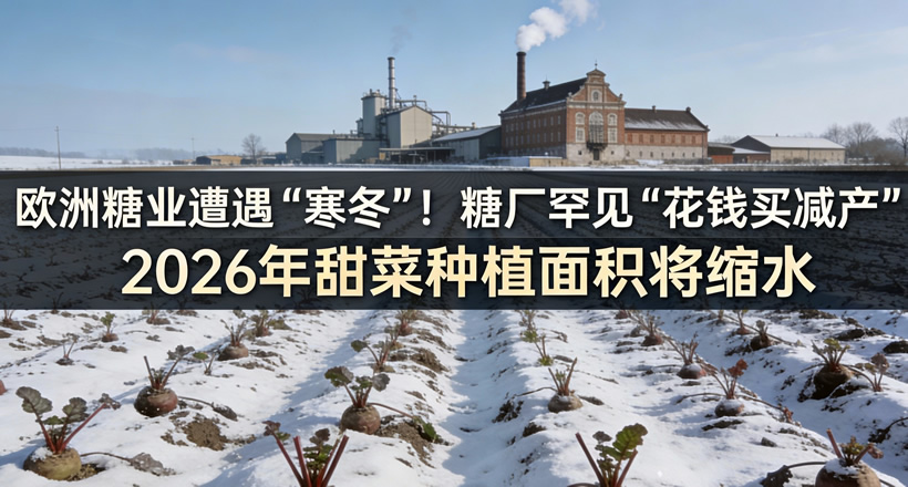 欧洲糖业遭遇“寒冬”！糖厂罕见“花钱买减产”，2026年甜菜种植面积将缩水