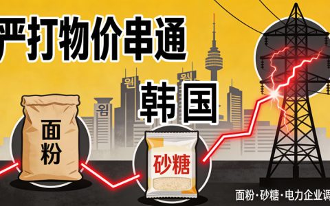 韩国：重拳打击价格垄断，查处10万亿韩元面粉、食糖、电力价格串通案
