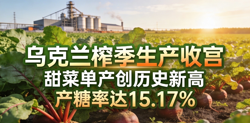 乌克兰:2025/26榨季产糖172万吨 甜菜单产创历史新高