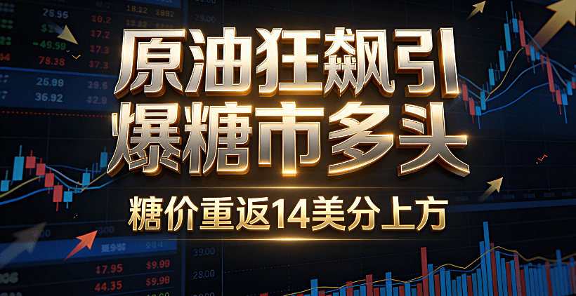 原油狂飙引爆糖市多头！糖价重返14美分，全球糖市迎来”多空博弈”关键转折
