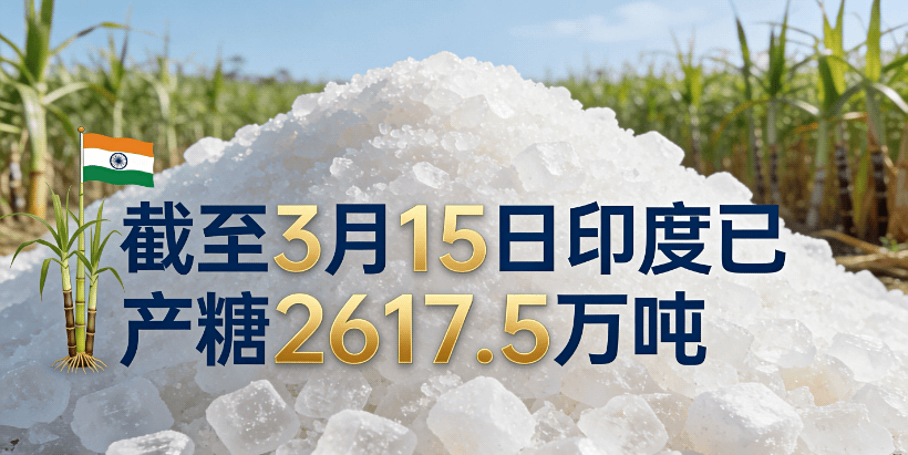印度：截至3月15日食糖产量同比增长10%，173家糖厂尚未收榨，蔗款拖欠严重
