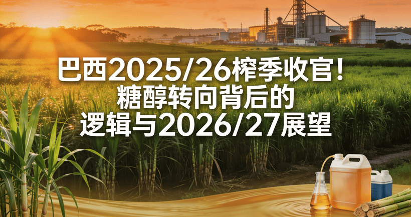 重磅解读Unica 3月产量报告：入榨蔗6亿吨，榨季末完全转向乙醇生产！4月1日开启新榨季展望