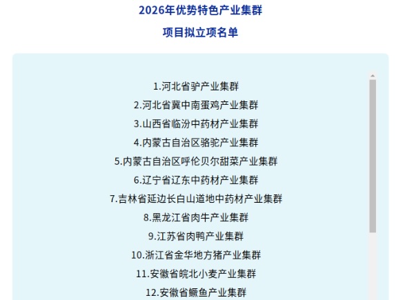 呼伦贝尔甜菜产业集群入选2026年国家农业产业融合发展项目