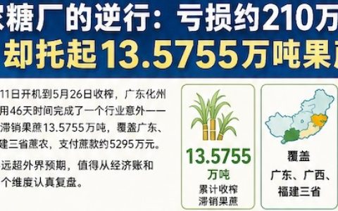 今年，一家糖厂上了热搜！耀明糖厂“果蔗救援季”，一场算得清又算不清的账