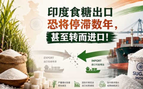 变数来了！印度食糖出口恐将停滞数年，甚至转而进口，利好全球糖市