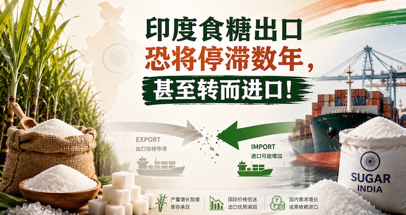 变数来了!印度食糖出口恐将停滞数年,甚至转而进口,利好全球糖市