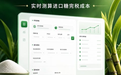 云糖网进口糖成本计算器重新改版完成–实时测算进口糖完税成本