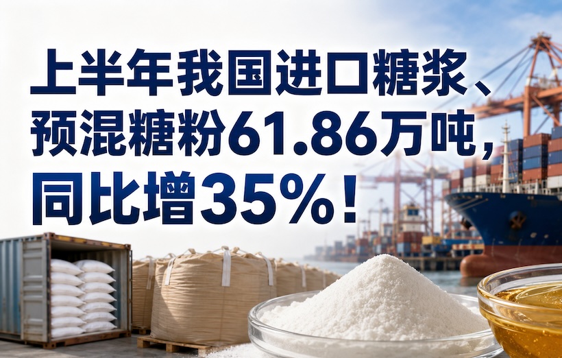 同比增35%!61.86万吨背后:2026年上半年糖浆及预混糖粉进口发生了什么?