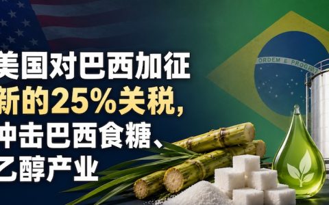 美国对巴西加征新的25%关税，冲击巴西食糖、乙醇产业