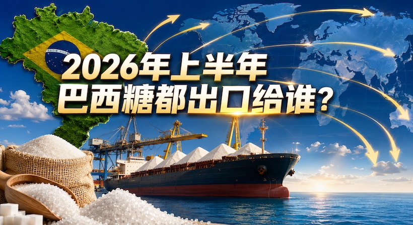 2026年上半年巴西糖都卖给谁?中国并非最大买家!六个主要目的地第一名你猜不到