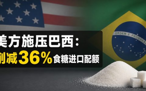 美方施压巴西：削减36%食糖进口配额，恢复额度或与贸易谈判挂钩