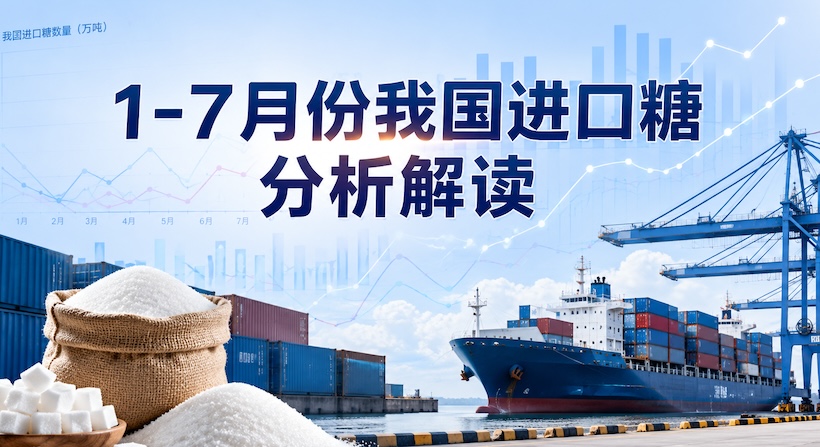 1-7月我国进口糖160万吨,同比量价齐跌!7月数量回升,后期能否放量?