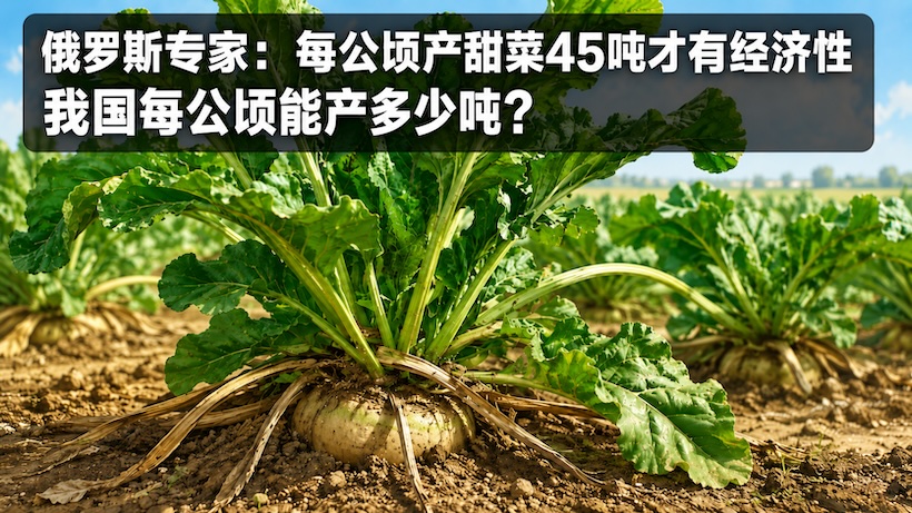 俄罗斯农业专家:每公顷产甜菜45吨才有经济性,我国能不能达到这一水平?