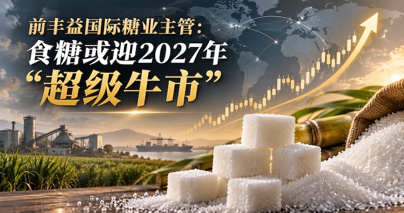 前丰益国际糖业主管:食糖或成为2027年“超级牛市”品种之一