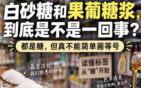 视频：白砂糖和果葡糖浆，到底是不是一回事？