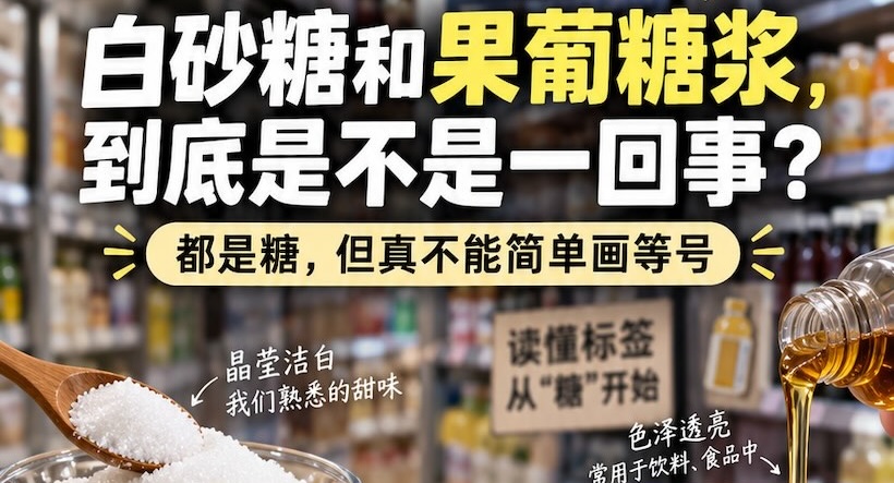 视频：白砂糖和果葡糖浆，到底是不是一回事？