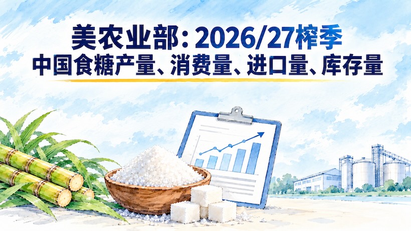 美农业部发布2026/27榨季中国食糖报告:产量预计达1337万吨,进口降至380万吨!
